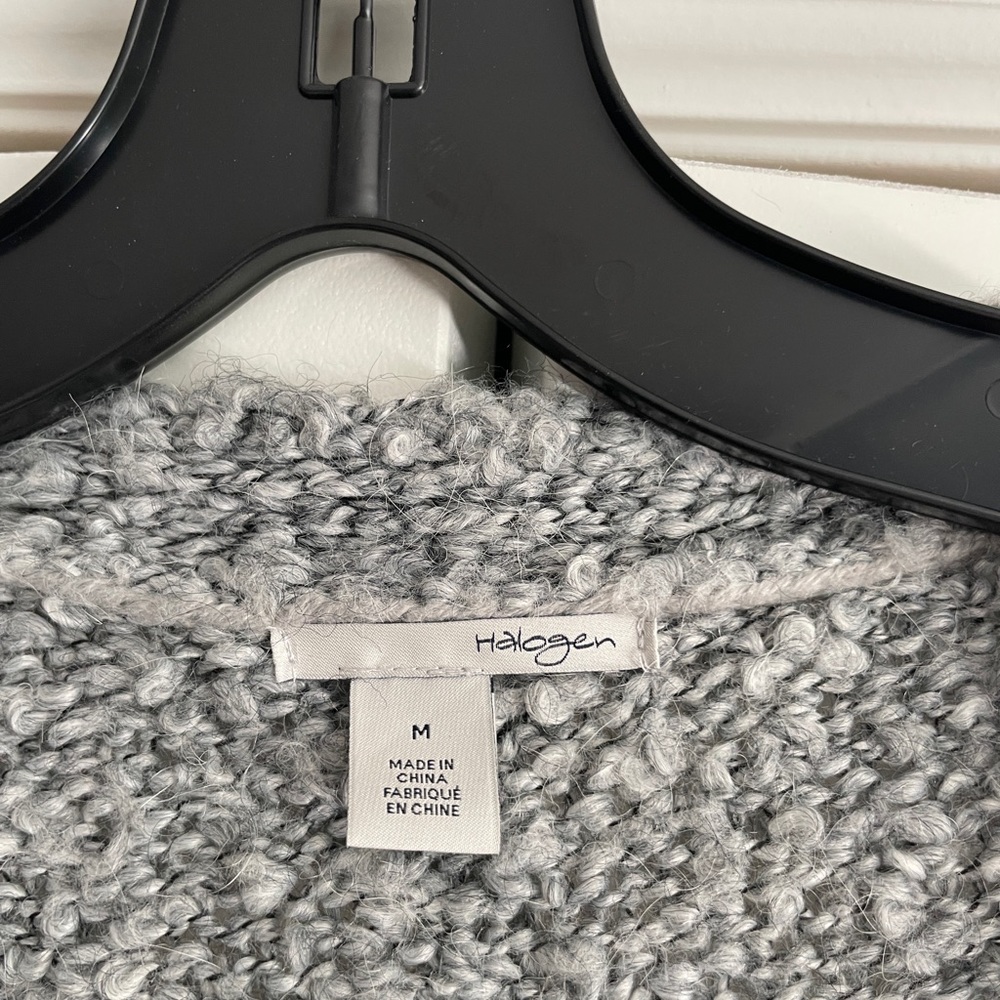 Long grey Halogen sweater from Nordstrom